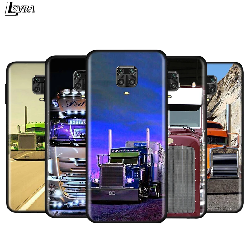 Silicone Cover Greatest Peterbilt Trucks For Xiaomi Redmi Note 9 9S Max 8T 8 7 6 5 Pro 5A 4X 4 Bright Black Phone Case