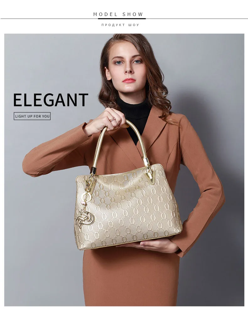 

Women's Split Cow Leather Shoulder Bag Crossbody Bags Female Fashion Totes Handbag All-match Top-handle Bag Purse 962061F