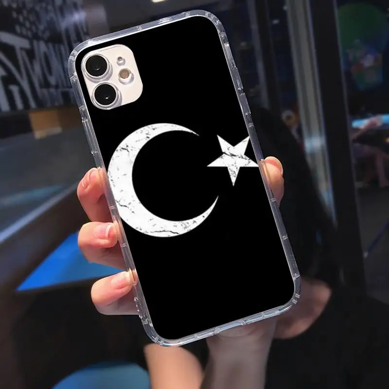 

Turkey Turkish Flag Soft Phone Case Transparent Case For Iphone 6 6s 7 8 Plus XR X XS 11 12 Pro Max