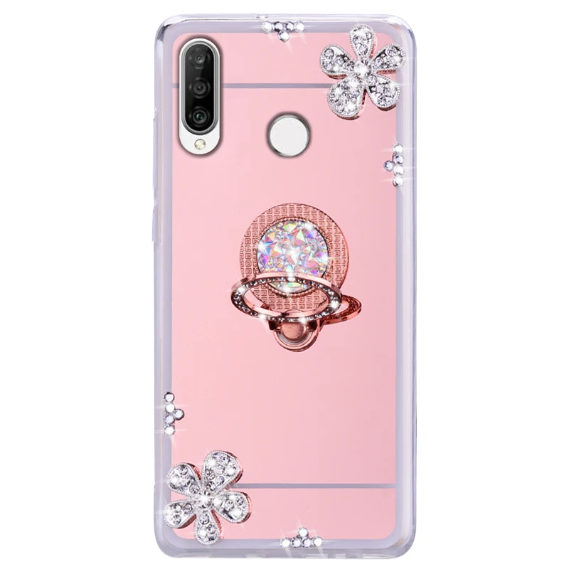 

Bling Glitter Soft Crystal Case For Huawei Y5P Y7P Y6P 2020 Y6S Y9S Y5 Y7 Y6 Y9 Prime Lite 2019 2018 Ring Holder Cover