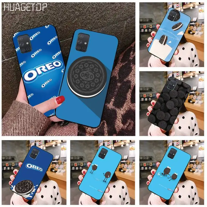 

HUAGETOP Oreo Biscuits DIY phone Case cover Shell For Samsung Galaxy A21S A01 A11 A31 A81 A10 A20 A30 A40 A50 A70 A80 A71 A51