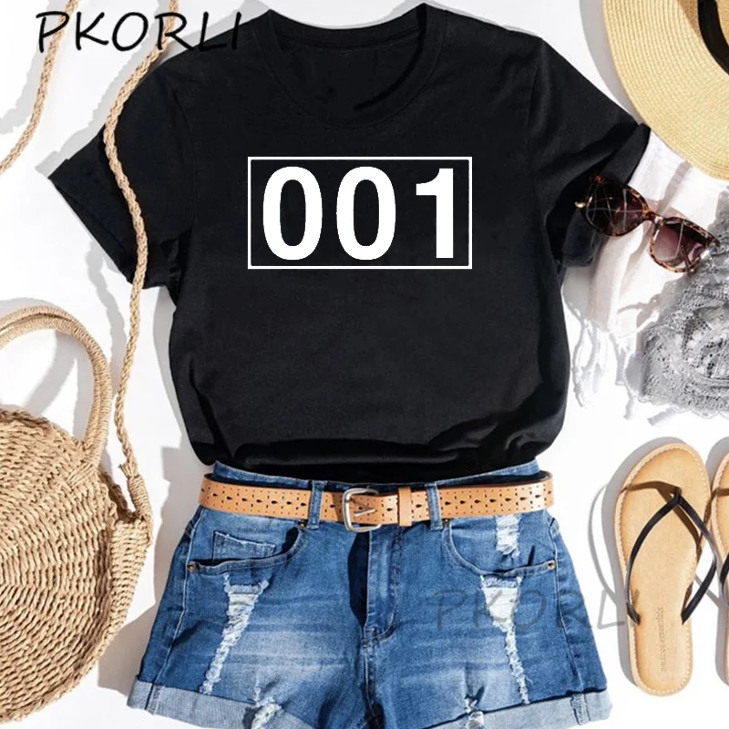 

Squid Game Inspired T Shirt Women Men Squid Game 001 Il-nam Women's T-shirts Cotton Short Sleeve Harajuku Woman Tee Shirt