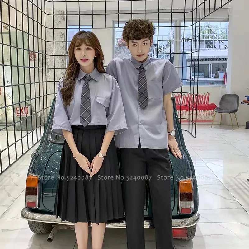 Корейский стиль колледжа британская форма для старшей школы Мужчины Женщины