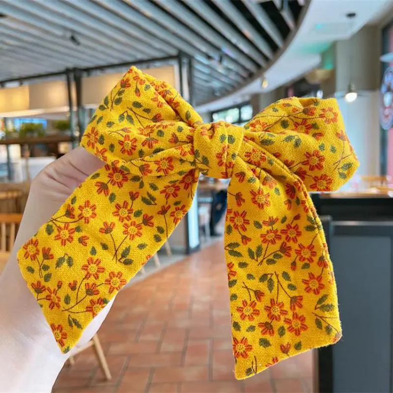 

Flowers Print Hair Clips Hair Pins Girls Butterfly Hair Styling Tools Barrettes Bow Hair Grips Hair Accessories Hairpin