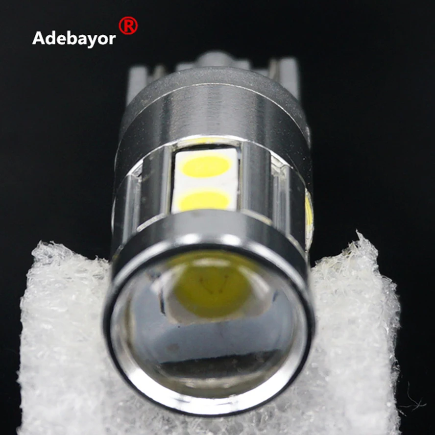 Супер яркий светодиодный автомобильный фонарь Adebayor1x t10 w5w 9 smd 3030 EMC для чтения