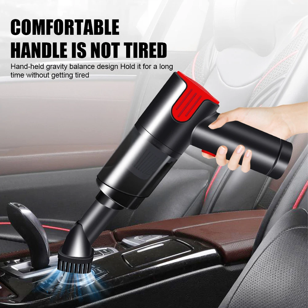 

120W Wireless Car Vacuum Cleaner 9000Pa Cordless Rechargeable Vacuum Cleaner Handheld with Washable Filter for Home Car Cleaning