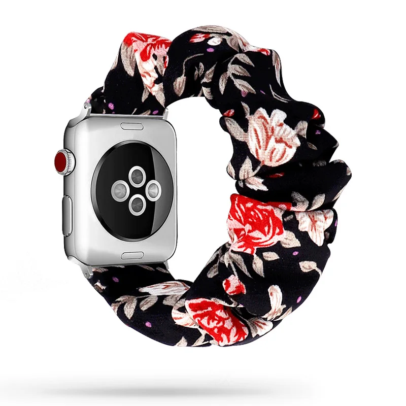 

Scrunchie Elastic Watch Straps Watchband for Apple Watch Band Series 6 5 4 3 38mm 40mm 42mm 44mm for iwatch Strap Bracelet 6 5 4