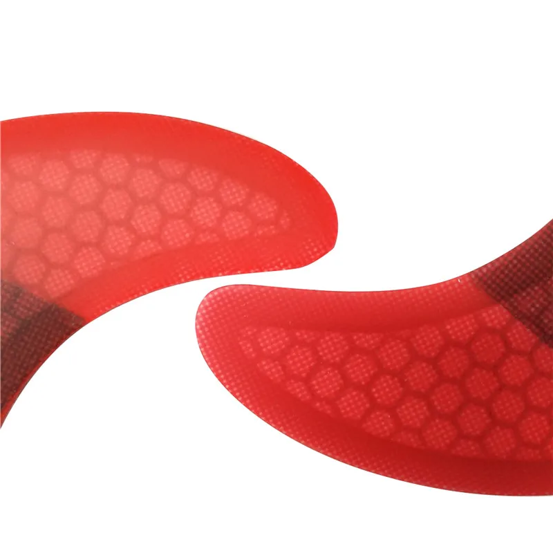 Single Tabs M+GL fins Quad-Fins Honeycomb Fiberglass surfboard fin 4 in per set Red color | Спорт и развлечения