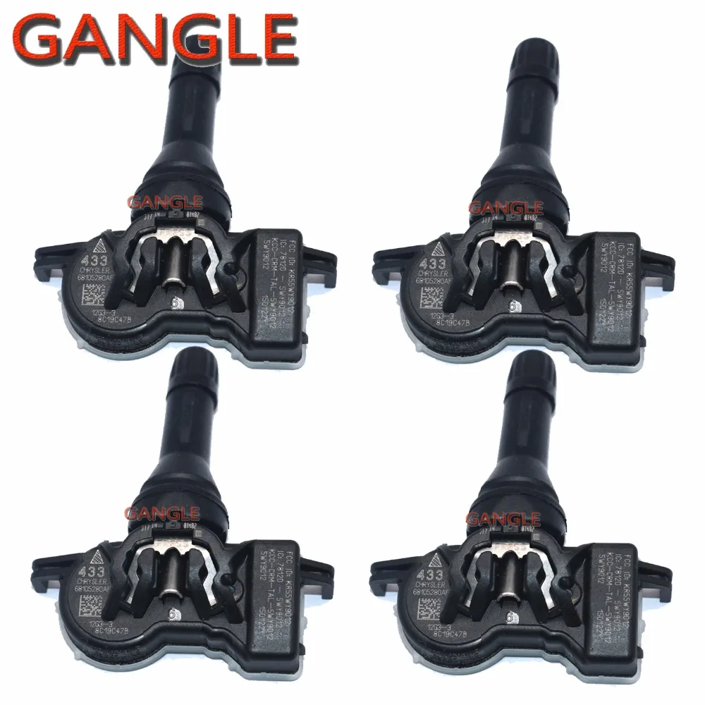 Датчик давления в шинах, датчик давления в шинах, TPMS для Chrysler 2017-2023, RENEGADE, 433 МГц, 68105280AF 68252493AB