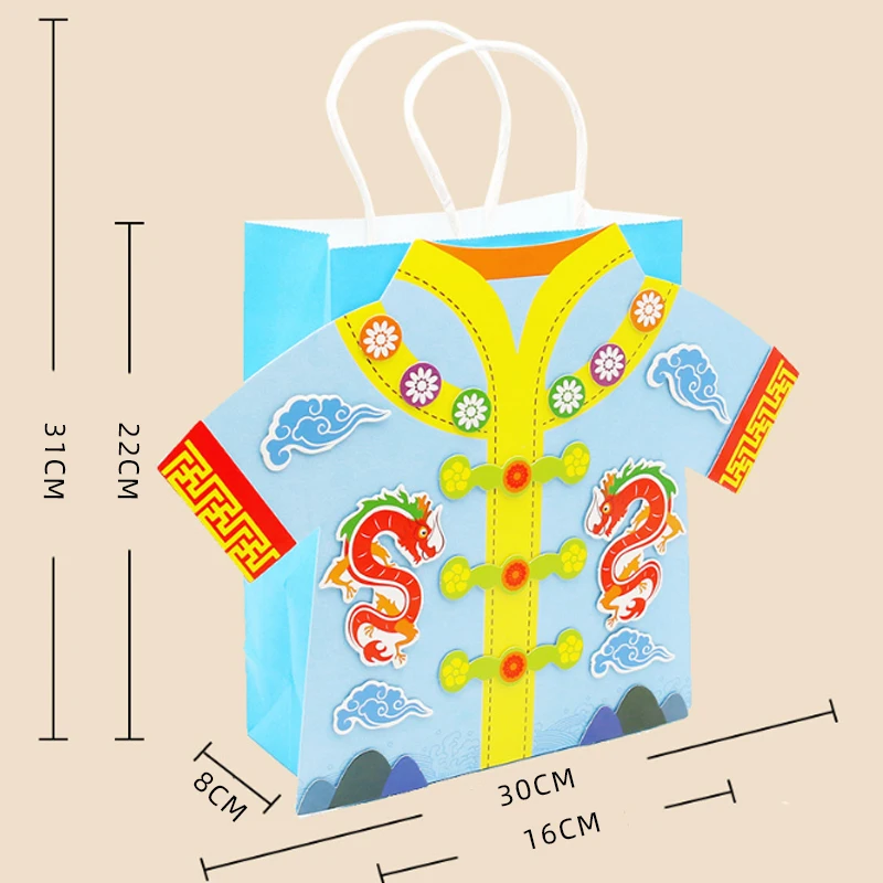 Смешные ручные сумки "Танцевальный костюм Танг" набор для создания сумки DIY игрушки подарки для детей искусство и ремесло образовательные для детей.