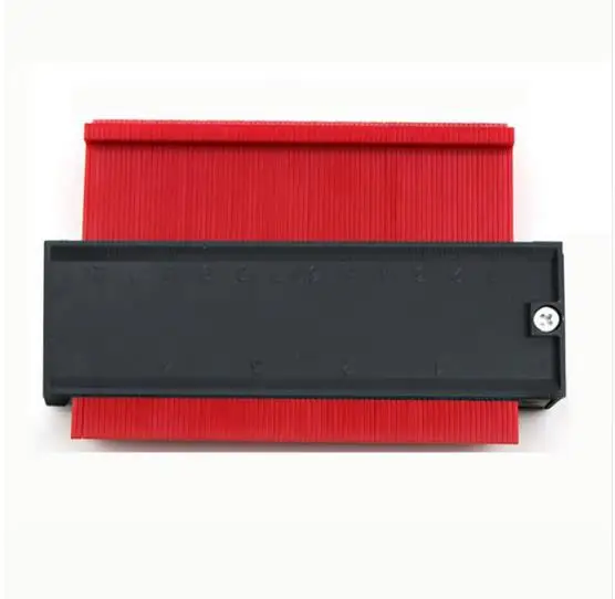 Red Пластиковый измерительный прибор, контурный профиль, копировальный прибор, Дубликатор, Стандартный, 5 ширина, инструмент для маркировки древесины, плиточный ламинат, плитки, общие инструменты - Цвет: Red