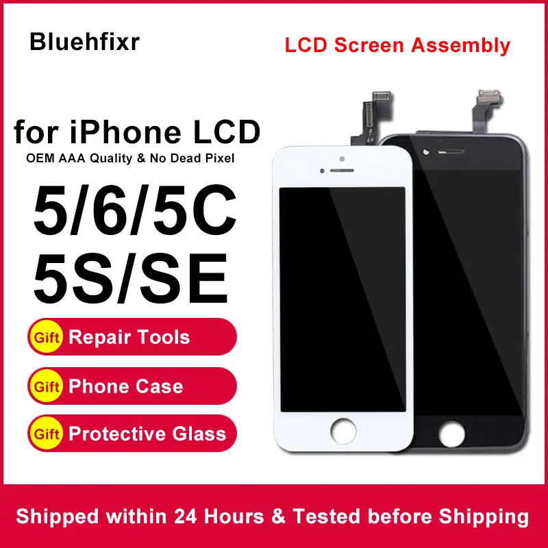 Класс AAA + HD качество экран для iPhone 4S 5 6 7 SE 5S ЖК дисплей с сенсорным экраном