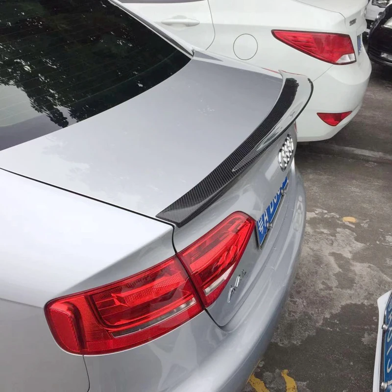 Для Audi A4 B8 4 Двери Седан 2009 2012 HK стиль высокое качество углеродное волокно заднее