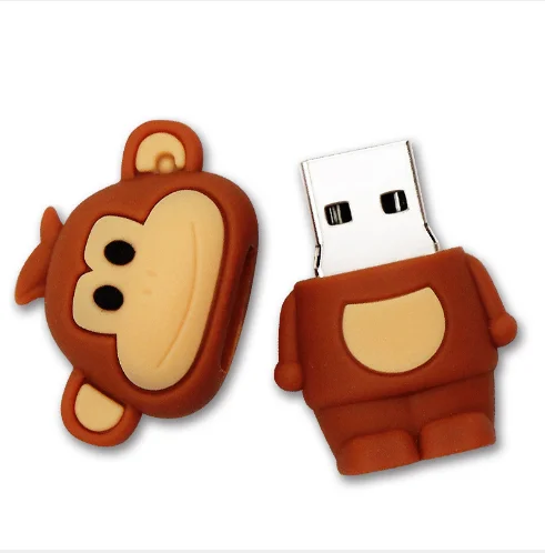 USB флеш-накопитель 16 Гб с животными Модный usb 3 0 на заказ силикагелевый мультяшный