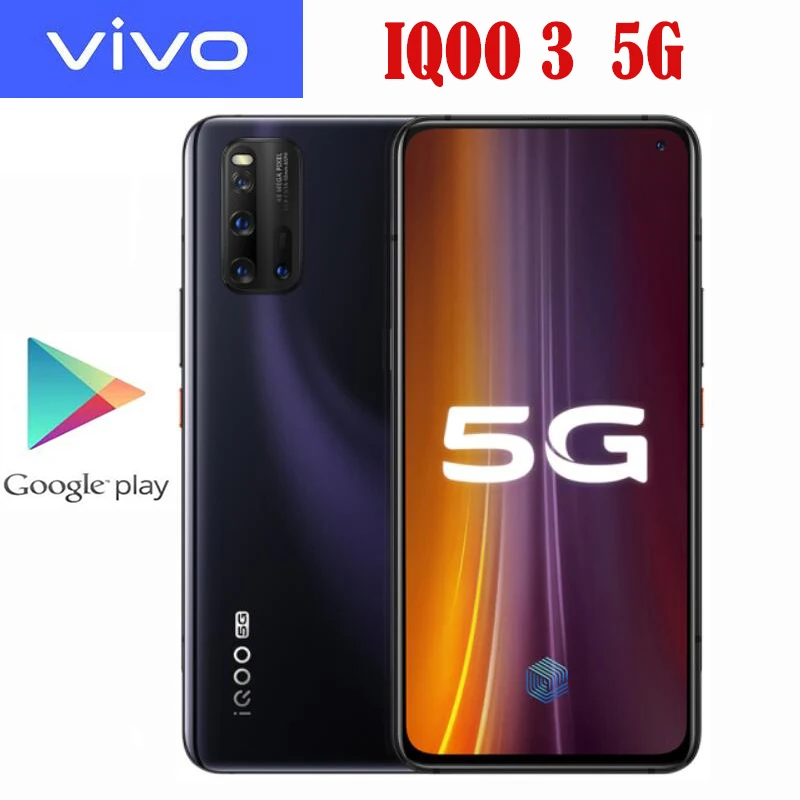 Оригинальный официальный Новое VIVO IQOO 3 5G мобильный телефон Snapdragon 865 6 44 дюймов Super