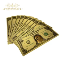 10pcs nice color dogecoin banknote one dogecoin bills souvenir banknotes for collection and gifts