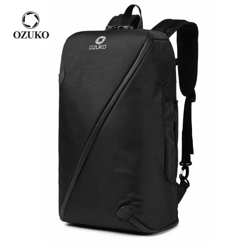 

OZUKO New Design Anti Theft Men Backpack Light Weight Male Laptop Backpacks Mens Waterproof Travel Bag College Student Schoolbag