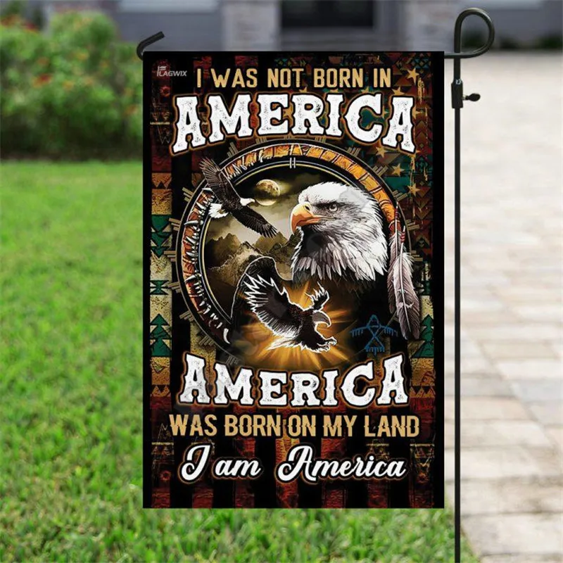 

Native Eagle Flag 3D Full Printing Garden Flags Hanging House Decoration Double-sided Printing 03