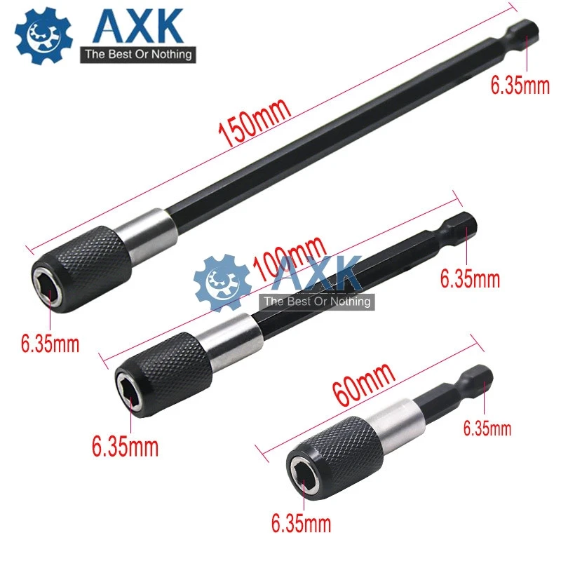 3 шт./компл. 1/4 дюйма быстрый HexShank выпуск электрическая отвертка с магнитным