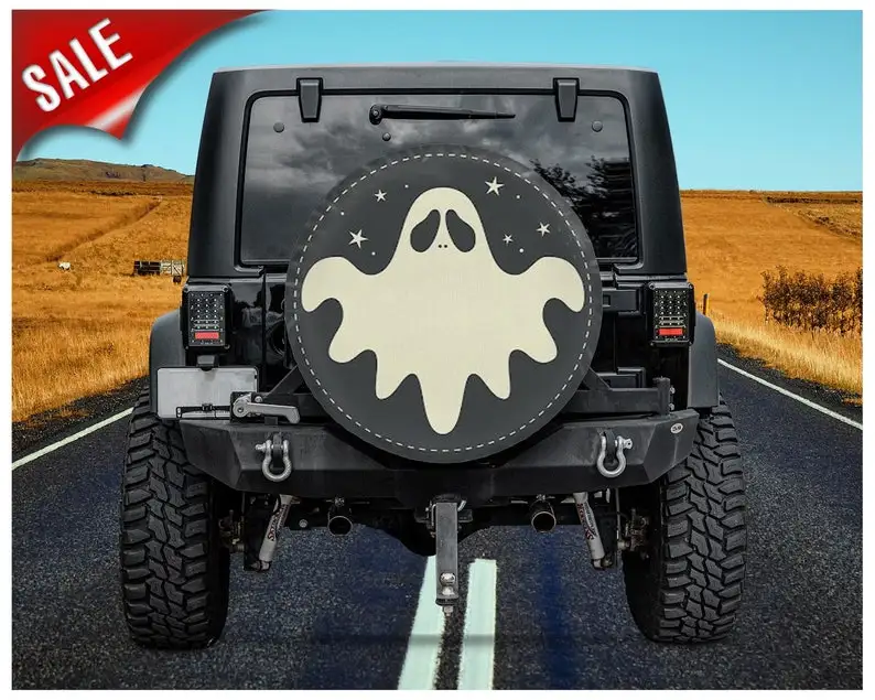 

Ghost halloween, Halloween Funny ghost Personalized Gifts, Great Gift, Car Accessories, Spare Tire Cover, Halloween gifts