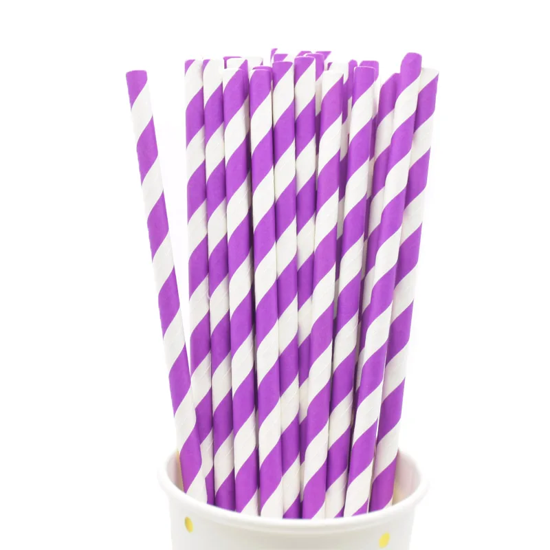 25pcs straws 25 шт. год радужные бумажные соломинки Рождество Дети питьевой соломки для дней рождения вечерние принадлежности Свадебные украшения - Цвет: 25pcs straws