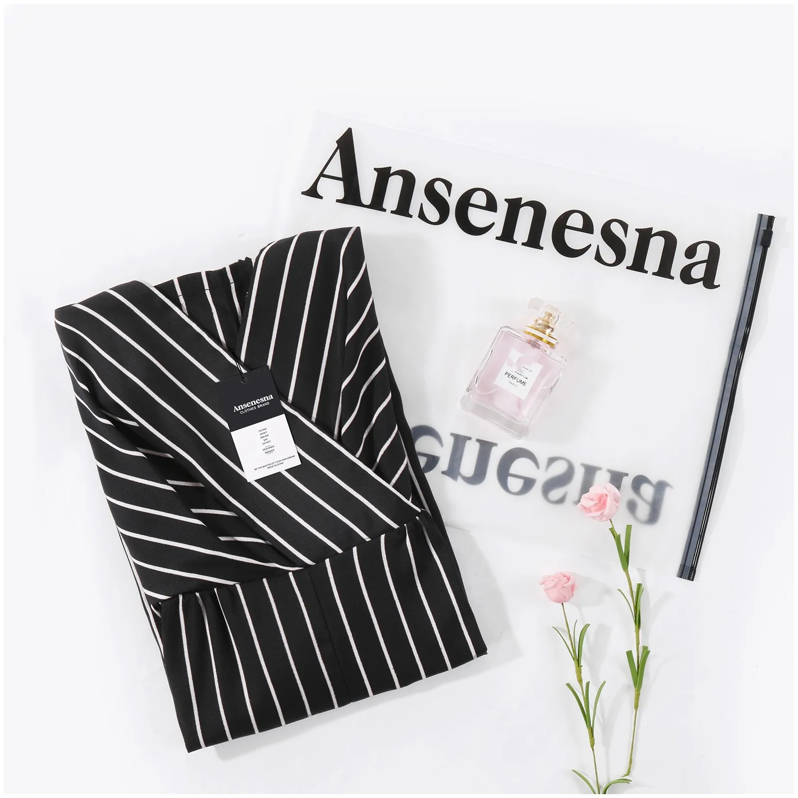 

64# 2021 Bodysuit Women Stripe Printed Off Shoulder Sleeveless Rompers Playsuit Strappy Short Jumpsuit Women Summer Belt Romper