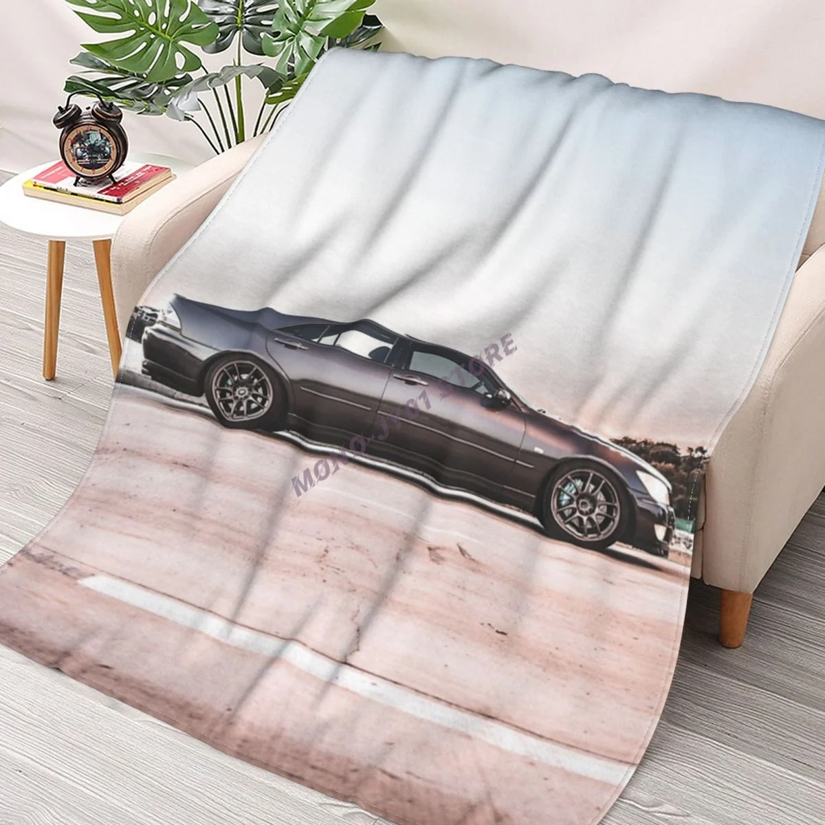 

2004 Lexus IS300 Stanced Throw Blanket Sherpa Blanket cover Bedding soft Blankets