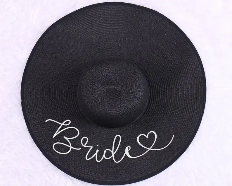 Персонализированная пляжная шляпа для медового месяца|Сувениры вечеринок| |