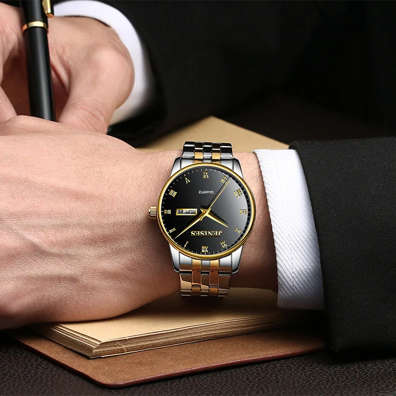 

Men Watch 2019 Famous Luxury Brand Man Business Watch Male Clock Steel Classic Men Quartz Wrist Watch For Men's Wristwatch
