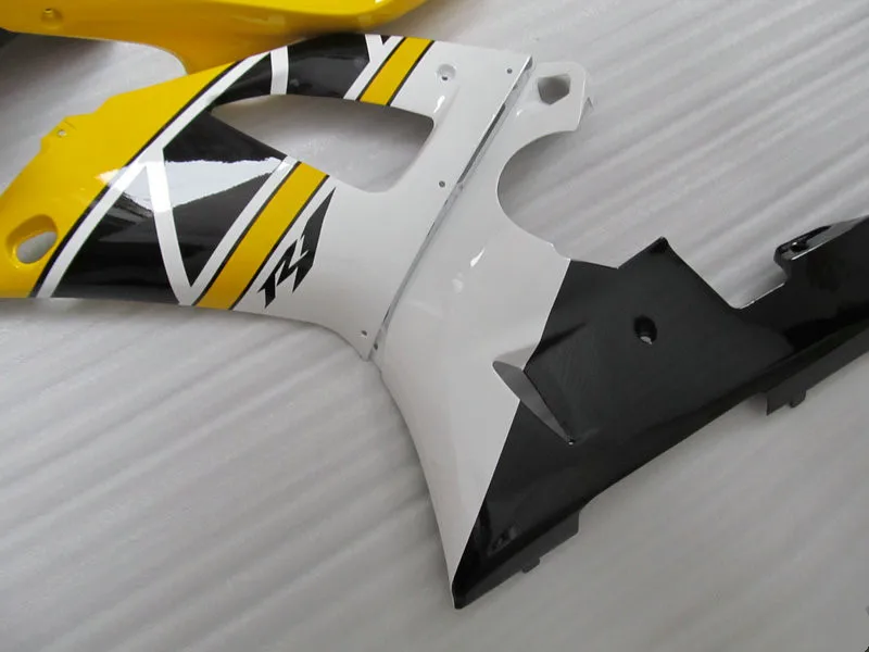 Custom Motorcycle Fairing kit for YZFR1 00 01 YZF R1 2000 2001 YZF1000 ABS Yellow white Fairings bodywork+Gifts YC30 | Автомобили и