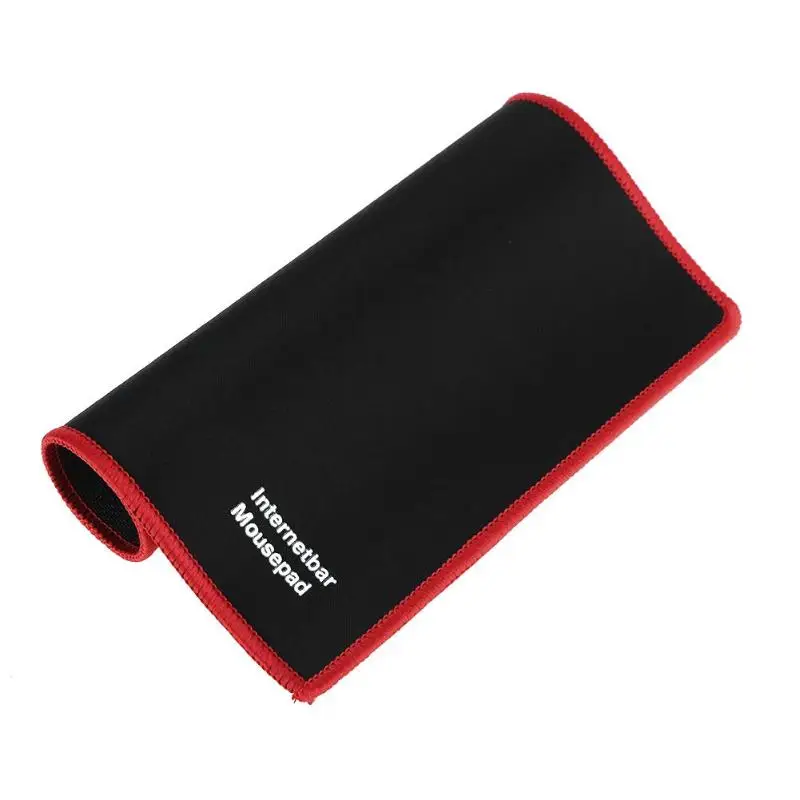Популярный коврик для мыши черный красный резиновый скоростной игровой с