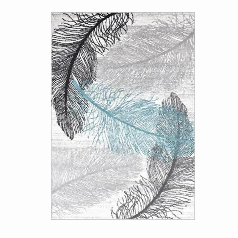 Напольные коврики в скандинавском стиле с узором виде перьев домашний декор для