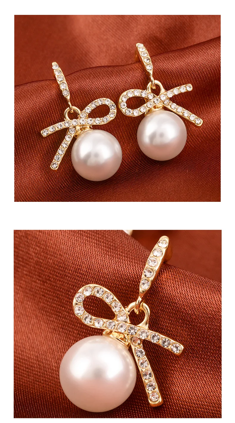 

2021 new simple fashion pearl earrings 925 silver studs