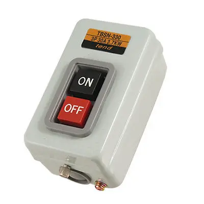 Rectangle Metal Box Push Button Switch AC 380V 3.7Kw | Обустройство дома