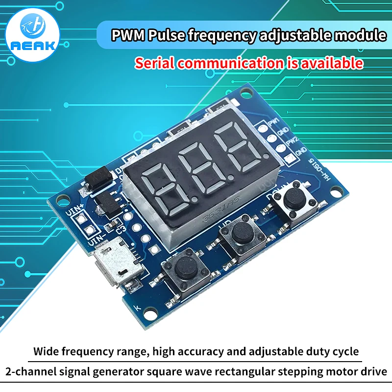 Микро-USB DC 2CH Регулируемая Φ рабочий цикл импульсная частота модуль цифровой