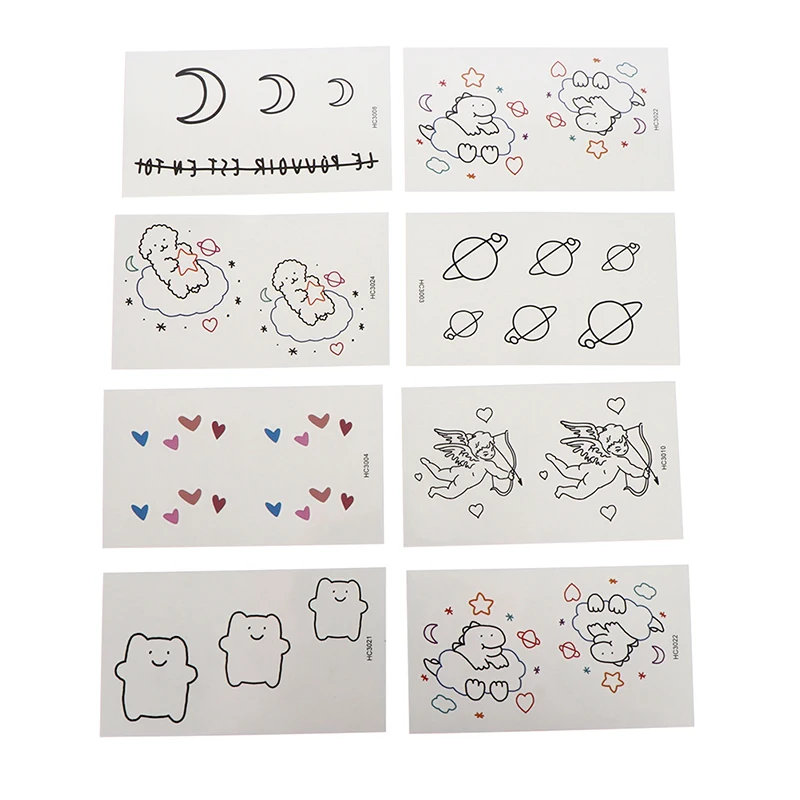 

2pcs Colorful Cartoon Temporary Tattoo Cute Star Tattoo Sticker