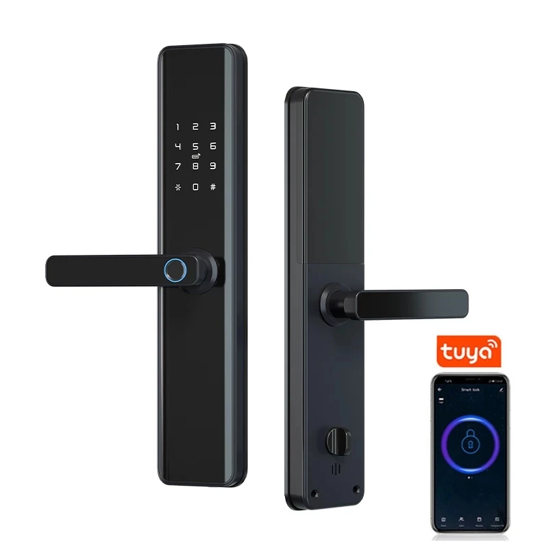 

Дистанционный дверной замок TTlock Tuya M1, управление через приложение, биометрический замок со сканером отпечатков пальцев, защита от кражи