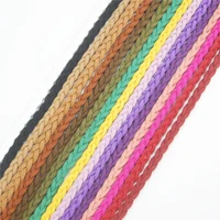 high quality 5meterslot faux suede leather braided beading cord rope thread diy accessories 16color for choose ds234