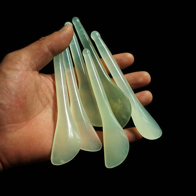 

Face Eyes Massage Wand Acupuncture Natural Jade GuaSha Scraping For Therapy Stick Point Guasha Faical Massage Treatment