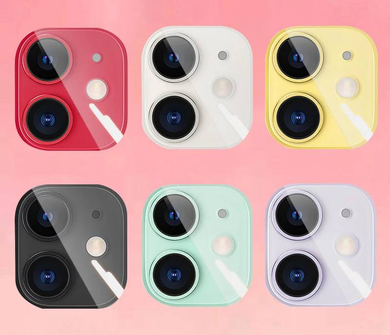 Цветная Защитная стеклянная пленка закаленное стекло для iPhone 12 Pro 11 Max Mini задняя