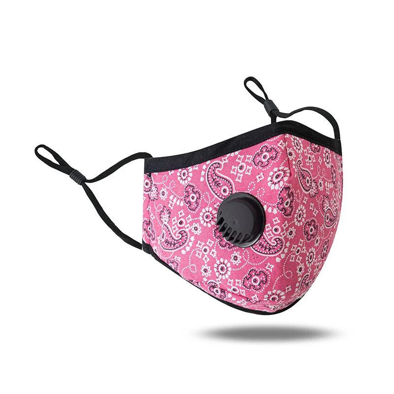 

Breathable PM2.5 Print Lovely Anti-dust Reusable Cotton Valve Mouth Face Masks Mouth Cover Women Face Mouth Mask Unisex Washable