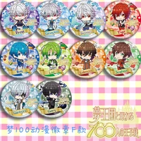 dream kingdom and sleeping prince 100 action figure say lid girbert schnee joshua 10 type anime q version tinplate badge toys