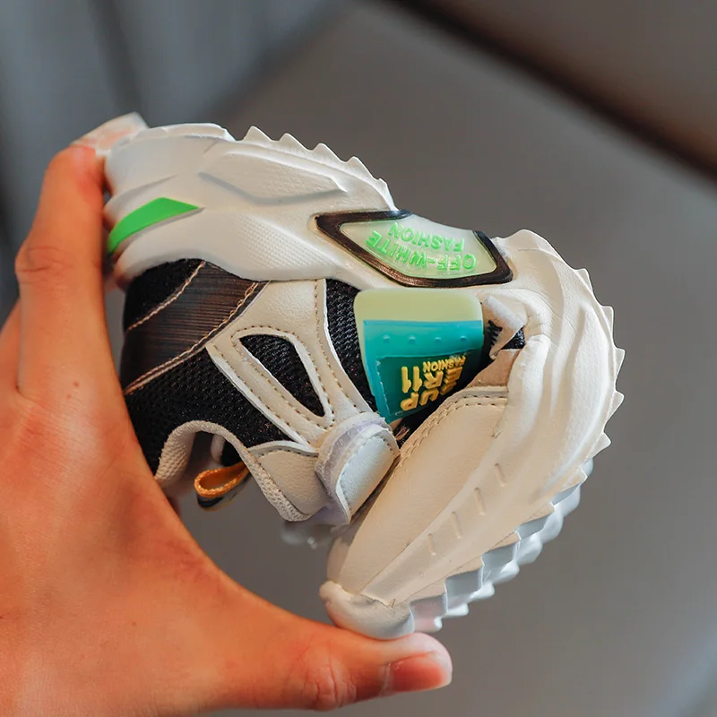 

Boys Mesh Daddy Shoes Spring 2021 New Girls Western Style Joker Running Shoes Children Sneakers Boys and Girls Shoes