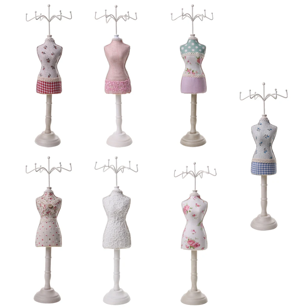 

Female Mannequin Cheongsam Dress Display Jewelry Bracelet Necklace Stand Holder White