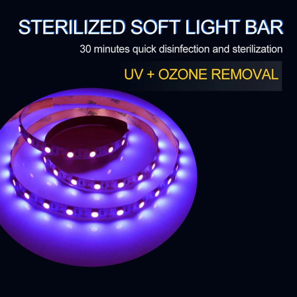 1 м УФ стерилизасветильник свет s светодиодная полосветильник лампа USB UV-C 5 в 3 Вт