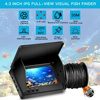 4 3 inch underwater video fish finder fishing camera 30m 1000tvl 195%c2%b0 hd wide angle infrared night vision for icesea fishing