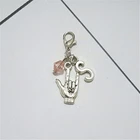 1 шт Asl брелок, я люблю тебя молния тянуть с розовой бусиной, знак язык ювелирные аксессуары, сделай сам первоначальное ювелирное изделие