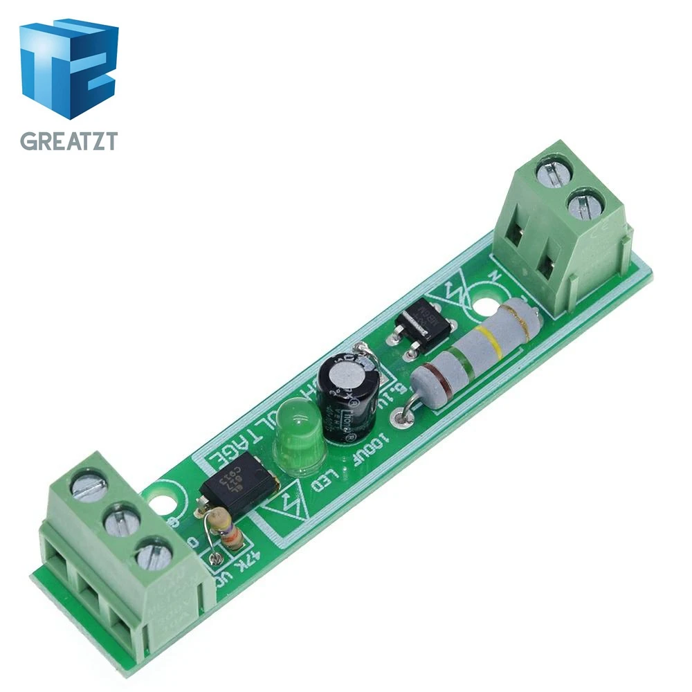 GREATZT 1-Bit AC 220V оптрон модуль Напряжение обнаружения доска адаптивной 3-5V для PLC Isolamento Fotoaccoppiatore модуль