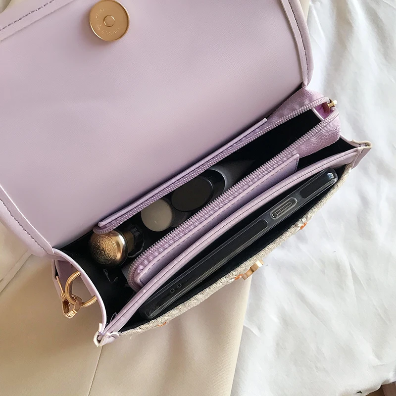 

2020 New Deer Tote Bag for Women PU Leather Wide Shoulder Bags High-quality Weave Bag Elegant Female Clamshell Small Handbag Sac