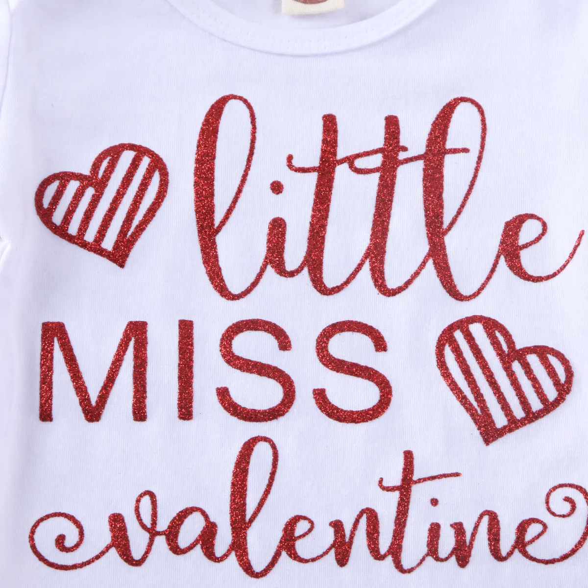 Одежда на День святого Валентина для маленьких девочек от 0 до 24 месяцев боди с